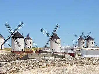 Windmills of Campo de Criptana, La Mancha.