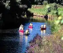 Canoes on the Blackstone Canal. The Blackstone Canal was built starting in 1824 and provided early freight transport by horse pulled barges from Uxbridge and Worcester, to the port of Providence and returns. Uxbridge was the overnight stopping point, and had close mercantile ties to Providence.