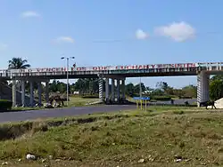 The A4 motorway exit of Candelaria