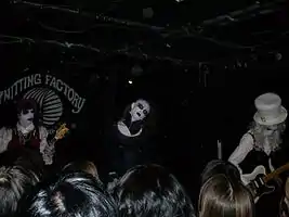 The Candy Spooky Theater with white face paint in New York City 2007