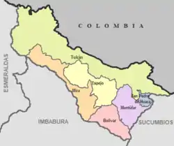 Cantons of Carchi Province