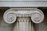 Ionic capital in the Great Court of the British Museum, London
