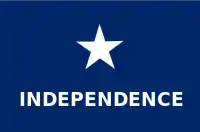 Captain William Scott's Liberals carried this flag in the Battle of Concepcion on October 28, 1835