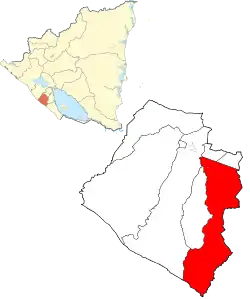 Municipal location in the Carazo Department