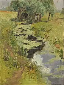Summer Landscape with Stream