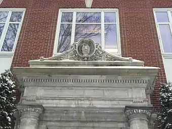 Carnegie Science Hall's stone seal