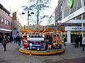 A carousel on High Street, in front of the Treaty Centre's entrance