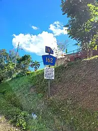 PR-143 near its junction with PR-162 in Helechal