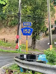 Puerto Rico Highway 152 in Cedro Abajo, Naranjito