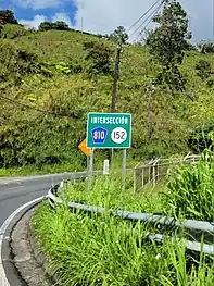 PR-152 near its junction with PR-810