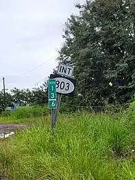 PR-164 near its junction with PR-803 in Palmarejo, Corozal