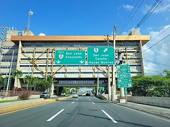 PR-2 at its exit to PR-5 in Bayamón