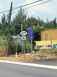 PR-2 at its junction with PR-679 in Espinosa