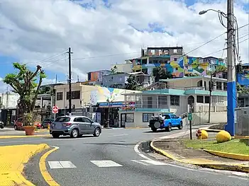 Puerto Rico Highway 6685 in downtown Manatí