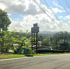 PR-819 near its junction with PR-861 in Toa Alta
