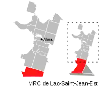Location of Belle-Rivière