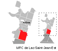Location of Hébertville