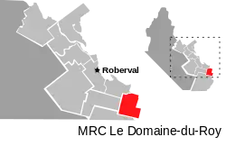 Location of Saint-André-du-Lac-Saint-Jean