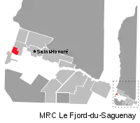 Location of Saint-Charles-de-Bourget