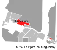 Location of Saint-Fulgence