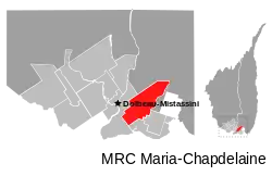 Location of Sainte-Jeanne-d'Arc