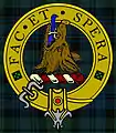 Campbell of Possil crest badge on ancient Campbell tartanMotto: Do and Hope