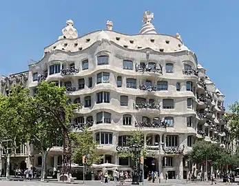 Casa Milà by Antoni Gaudí (1906–1912)