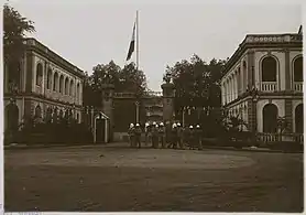 French soldiers stationed at a barrack in Saigon in 1930