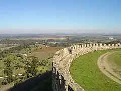 View of the countryside from the castle.