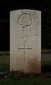 Grave of Sgt W Tremain, died 19 November 1917