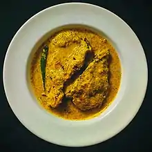 Fish cooked in mustard gravy
