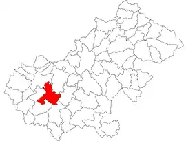 Location in Satu Mare County