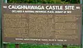Interpretive sign for Caughnawaga site
