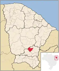 Location in Ceará state