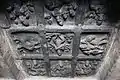 "Guardians of eight directions" in relief on mahamantapa ceiling in Arakeshvara temple at Hole Alur