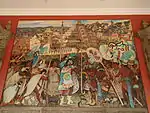 Mural showing Totonaca celebrations and ceremonies, Palacio Nacional, Mexico City