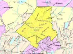 Census Bureau map of Boonton Township, New Jersey