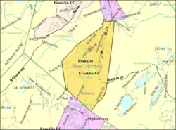 Census Bureau map of Franklin, New Jersey
