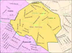 Census Bureau map of Gibbsboro, New Jersey