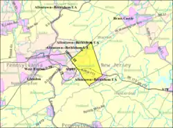 Census Bureau map of Greenwich Township, Warren County, New Jersey