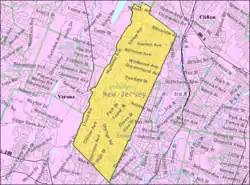Census Bureau map of Montclair, New Jersey