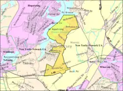 Census Bureau map of Mount Arlington, New Jersey