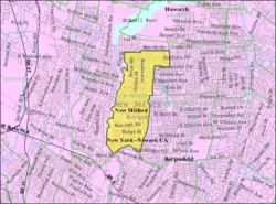 Census Bureau map of New Milford, New Jersey