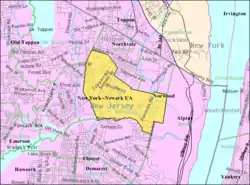 Census Bureau map of Norwood, New Jersey