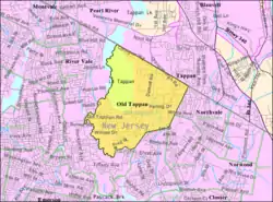 Census Bureau map of Old Tappan, New Jersey