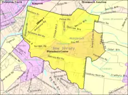 Census Bureau map of Plainsboro Township, New Jersey