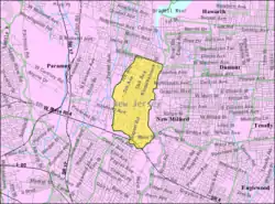 Census Bureau map of River Edge, New Jersey