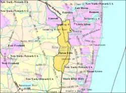 Census Bureau map of Tinton Falls, New Jersey