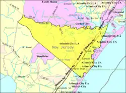 Census Bureau map of Upper Township, New Jersey
