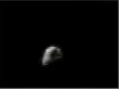 Near infrared image of the LCROSS Centaur separation as seen from the LCROSS Shepherding Spacecraft